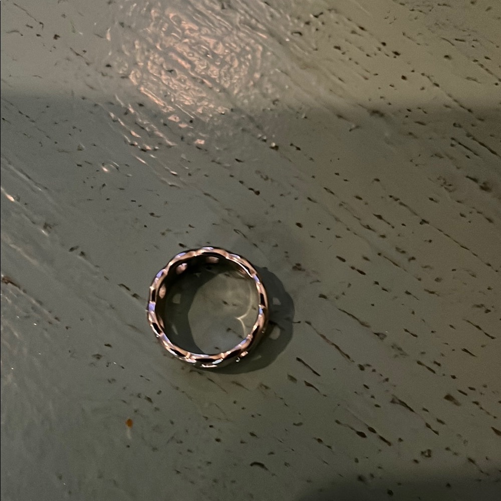 Silver Chain Link Ring - image 8